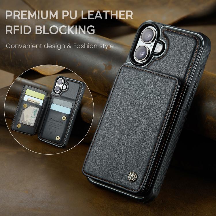 For iPhone 17 CaseMe C22 Card Slots Holder RFID Anti-theft Phone Case