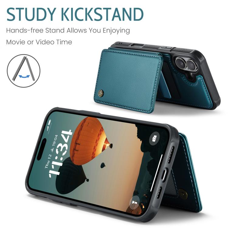 For iPhone 17 CaseMe C22 Card Slots Holder RFID Anti-theft Phone Case
