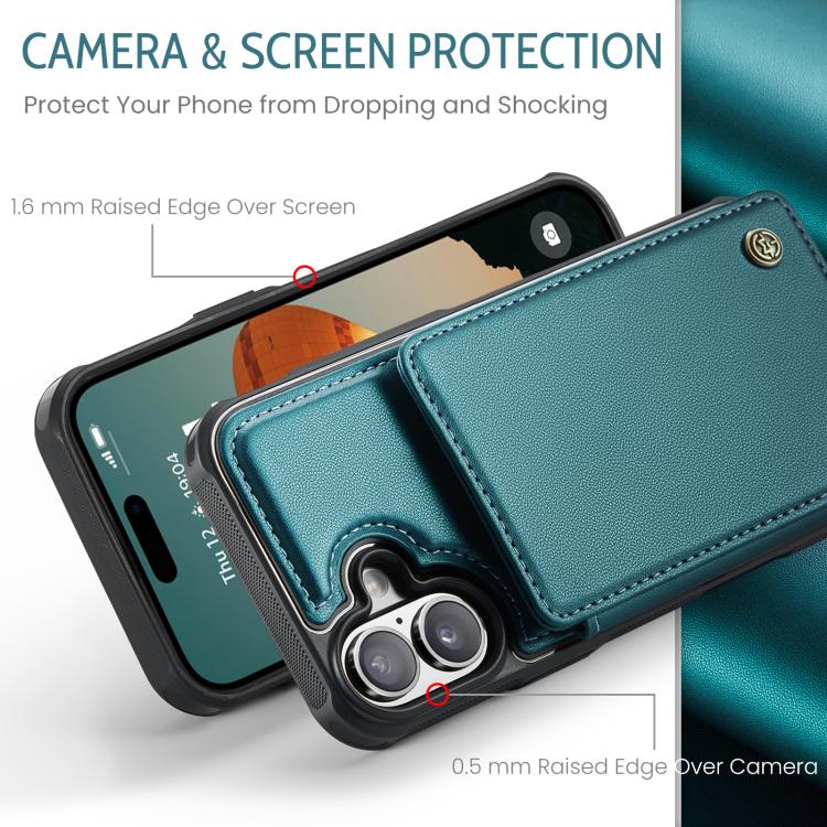 For iPhone 17 CaseMe C22 Card Slots Holder RFID Anti-theft Phone Case