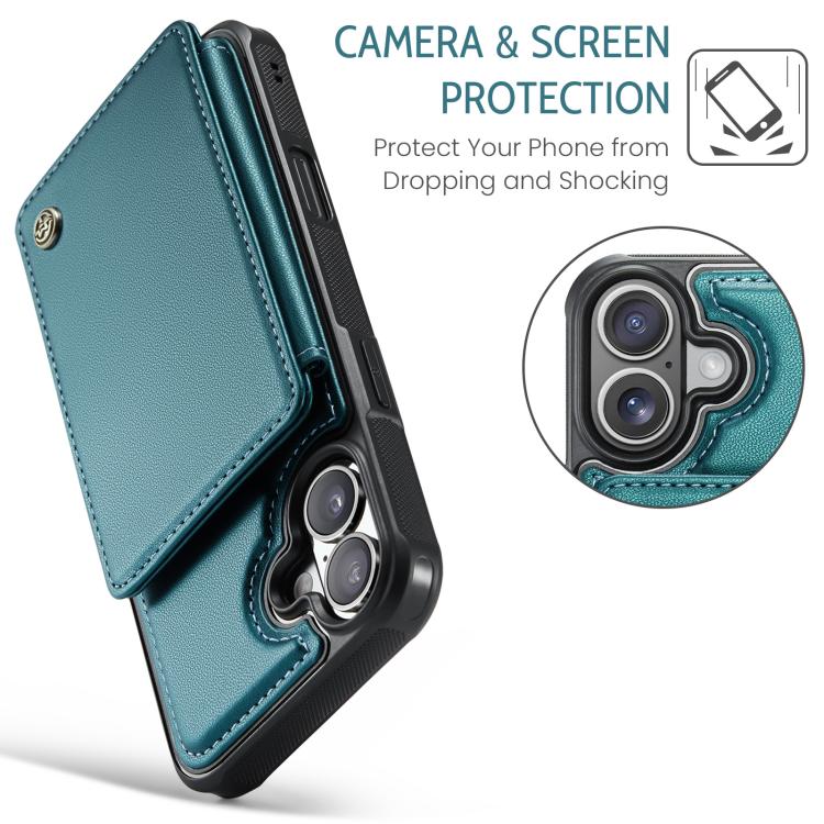 For iPhone 17 CaseMe C22 Card Slots Holder RFID Anti-theft Phone Case