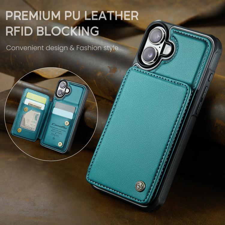 For iPhone 17 CaseMe C22 Card Slots Holder RFID Anti-theft Phone Case