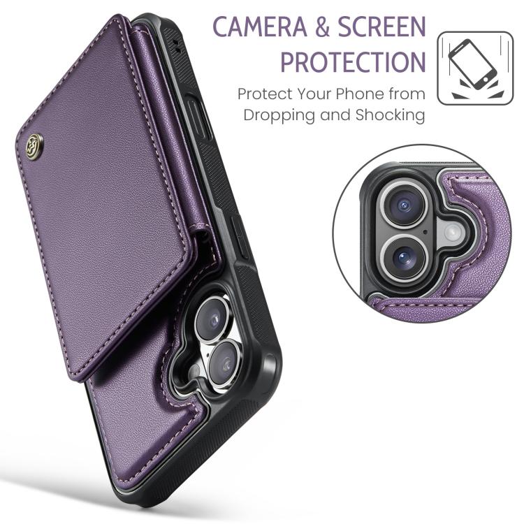 For iPhone 17 CaseMe C22 Card Slots Holder RFID Anti-theft Phone Case