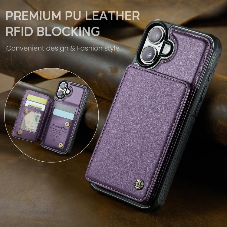 For iPhone 17 CaseMe C22 Card Slots Holder RFID Anti-theft Phone Case