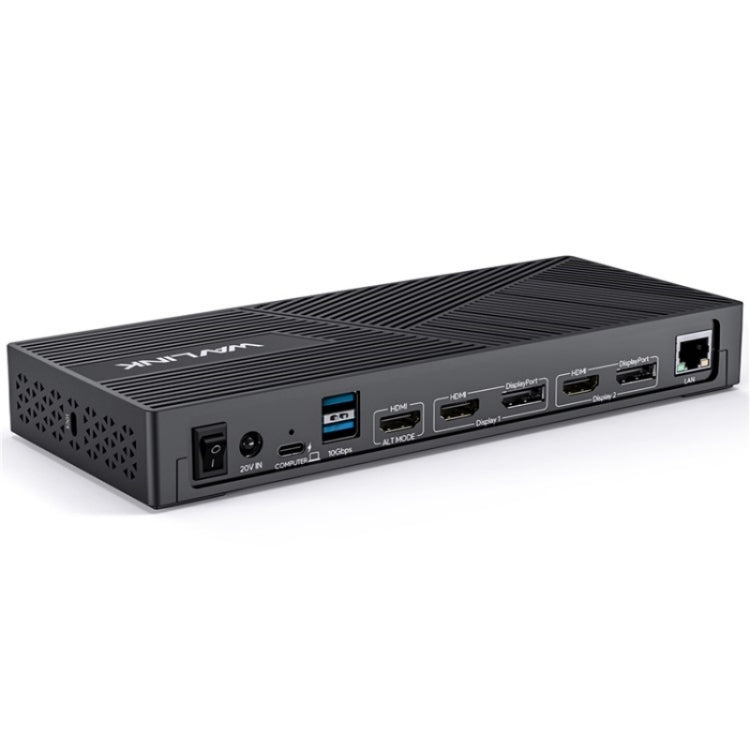 WAVLINK UG69PD25 Pro 100W PD Charging Triple 4K Display Laptop Docking Station, Plug:EU Plug