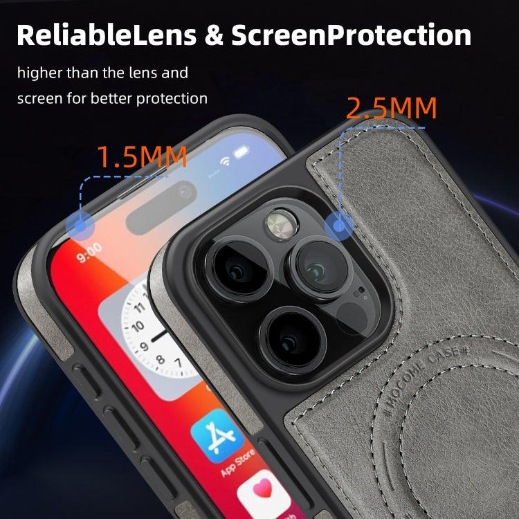 For iPhone 16 Plus Multi-function Holder MagSafe PU Phone Case