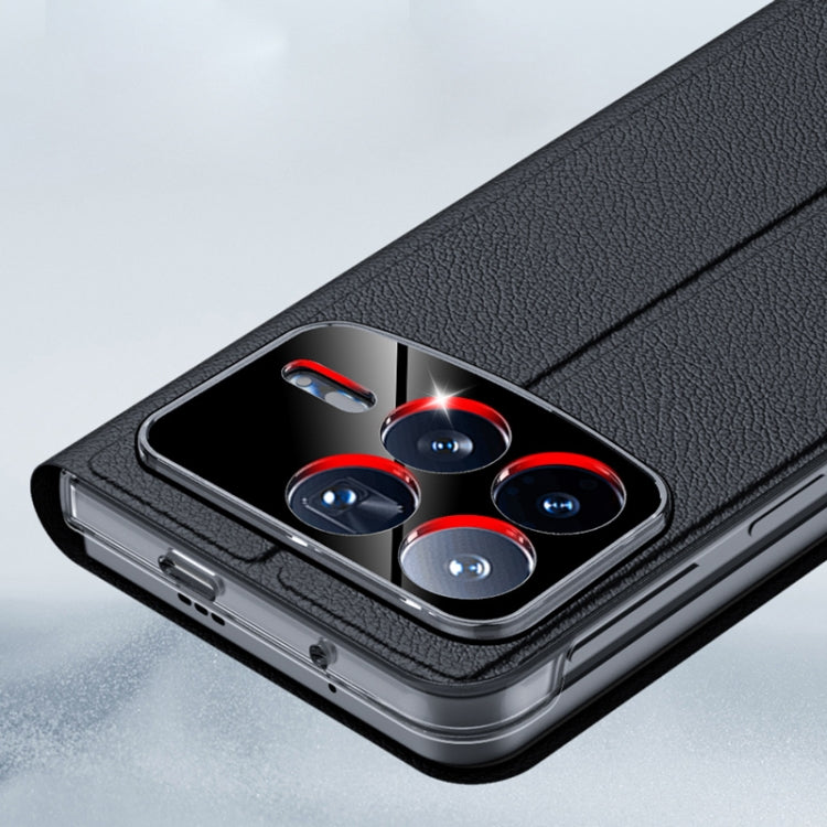 For Xiaomi Mix Fold 4 Side Display Suction Holder Flip Leather Phone Case