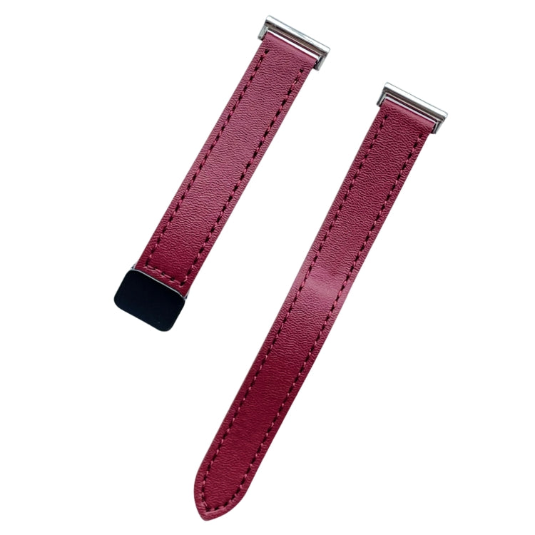 For Garmin Active 5 Slim Magnetic Buckle 20mm Microfiber Leather Watch Band