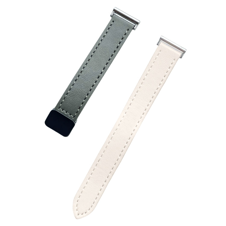 For Garmin Active 5 Slim Magnetic Buckle 20mm Microfiber Leather Watch Band