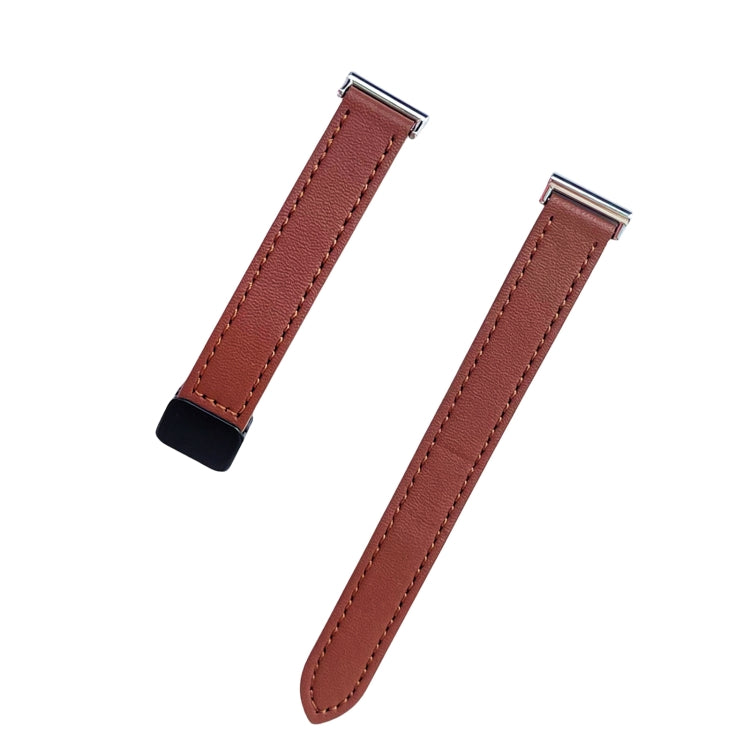 For Garmin Move Trend Slim Magnetic Buckle 20mm Microfiber Leather Watch Band