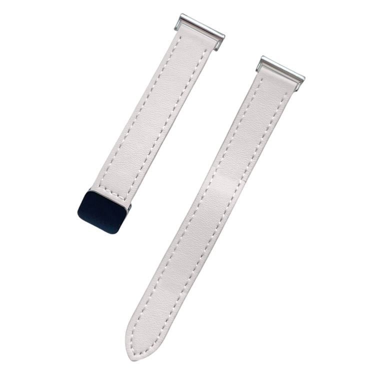 For Garmin Forerunner 645 Slim Magnetic Buckle 20mm Microfiber Leather Watch Band