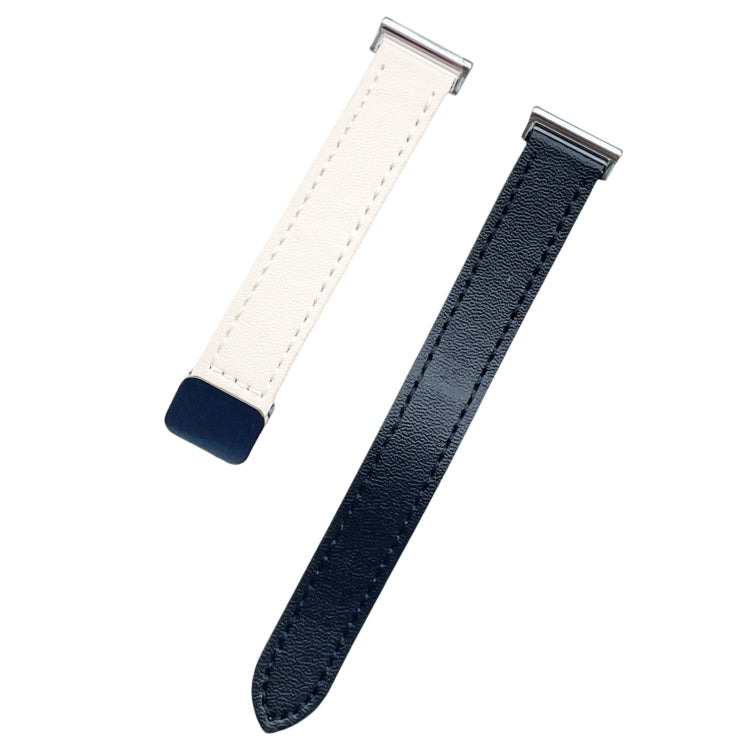 For Garmin Forerunner 245 Slim Magnetic Buckle 20mm Microfiber Leather Watch Band