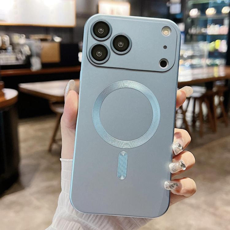 For iPhone 17 Pro Metallic Paint Magsafe Liquid TPU Phone Case