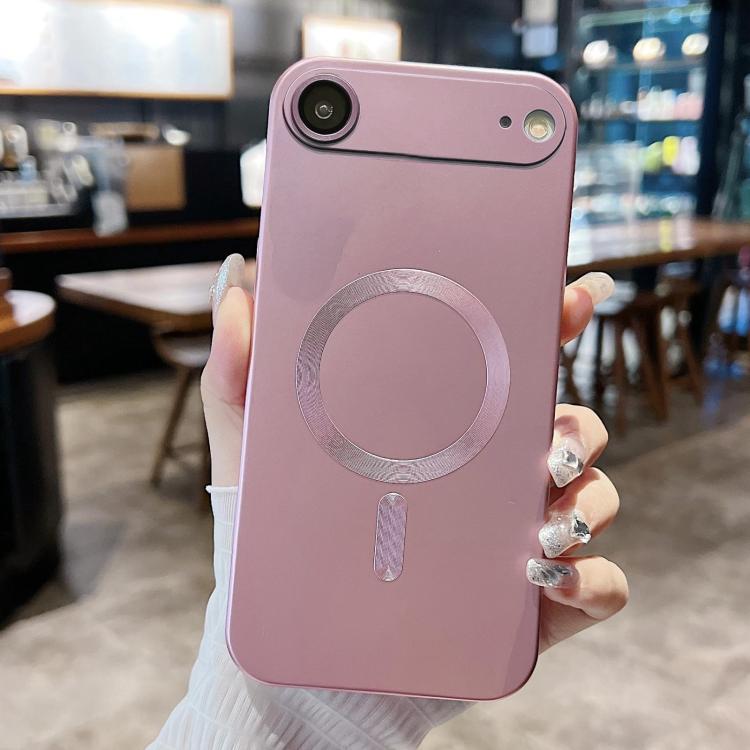 For iPhone Air Metallic Paint Magsafe Liquid TPU Phone Case