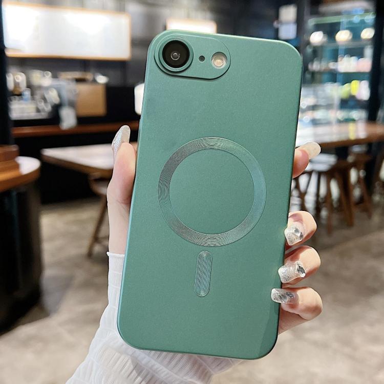 For iPhone 17e / 16e Metallic Paint Magsafe Liquid TPU Phone Case