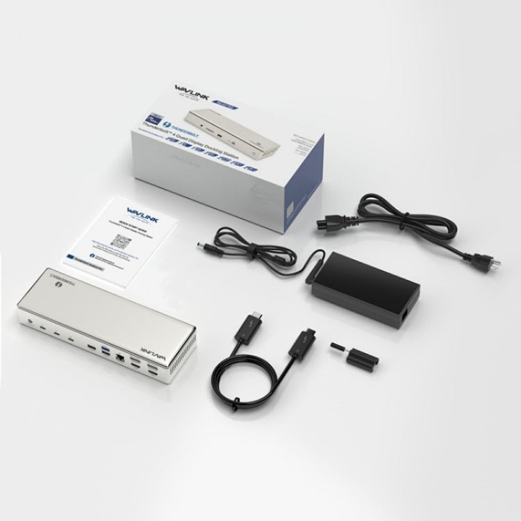 WAVLINK UTD41 PRO RJ45 / Audio / SD Card Reader 15-in-1 Thunderbolt 4 Docking Station, Plug:US Plug