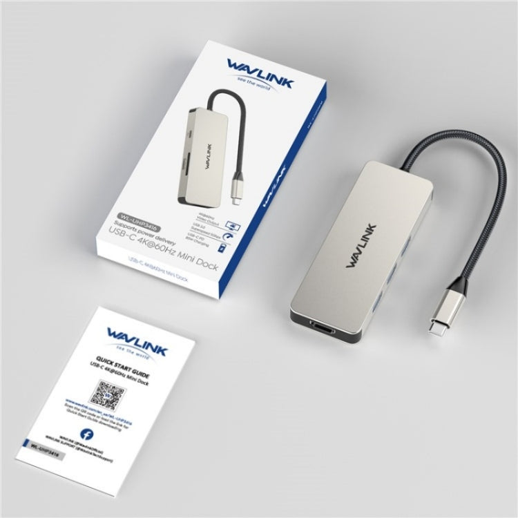 WAVLINK UHP3416 7-in-1 PD100W Charging SD / TF Card Reader 4K HD Type-C Docking Station