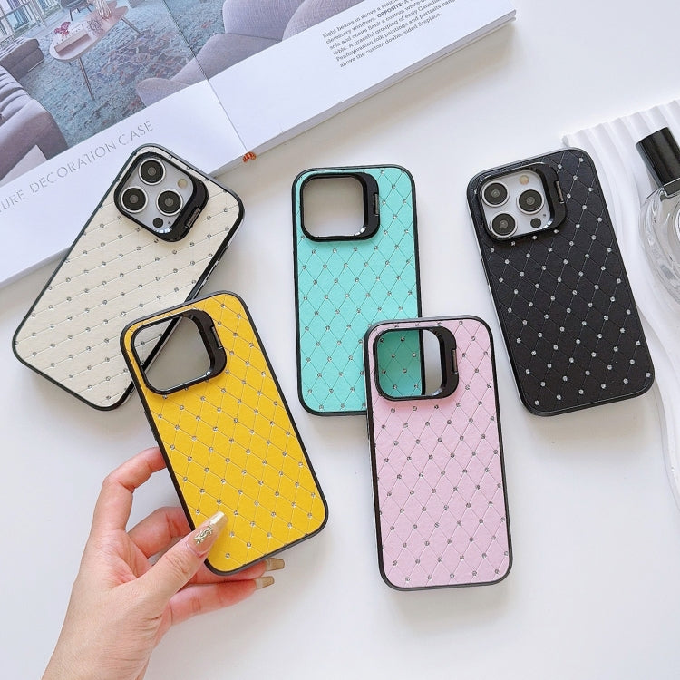 For iPhone 12 Pro Max Starry Bling Diamonds Lens Holder Phone Case