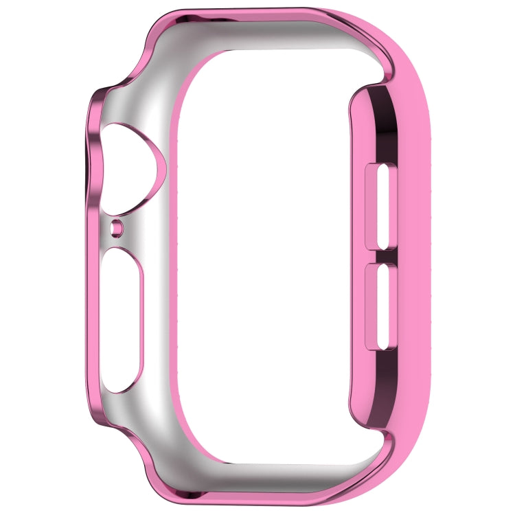 For Apple Watch Series 11 / 10 46mm Single-Row Diamond Plated PC Hollow Watch Case