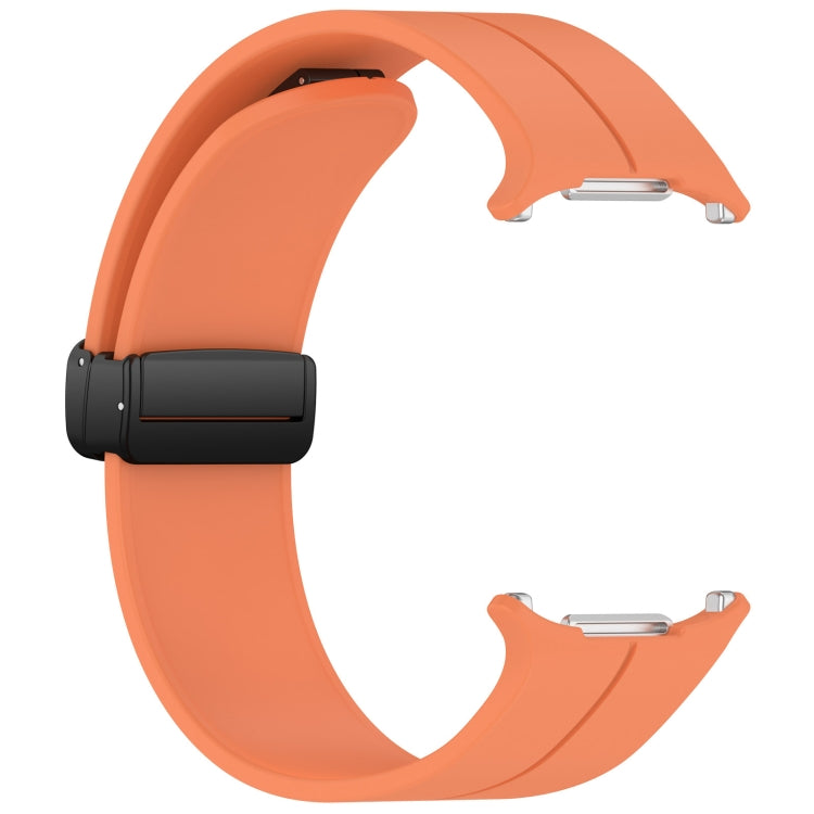 For Samsung Galaxy Watch Ultra 47mm Groove Style Folding Magnetic Buckle Silicone Watch Band