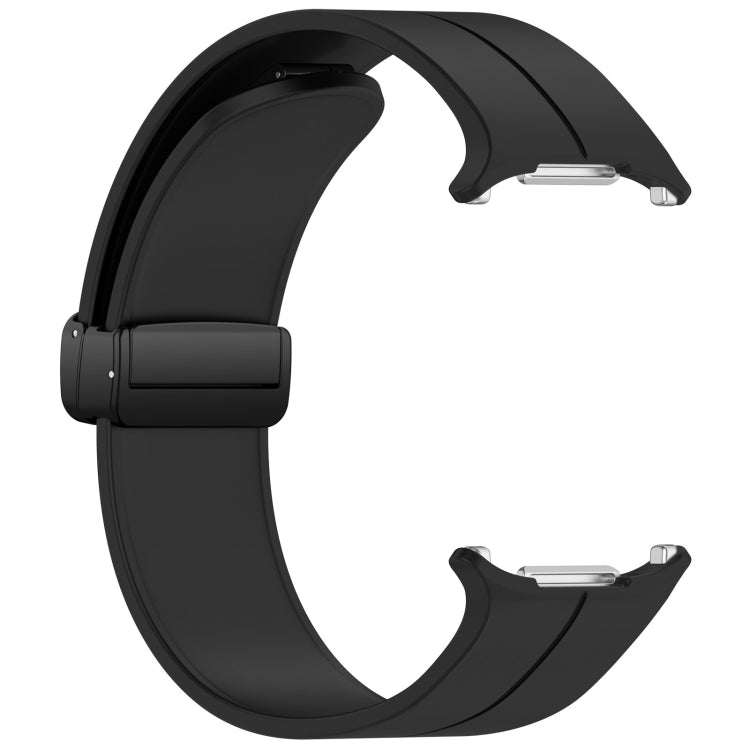 For Samsung Galaxy Watch Ultra 47mm Groove Style Folding Magnetic Buckle Silicone Watch Band