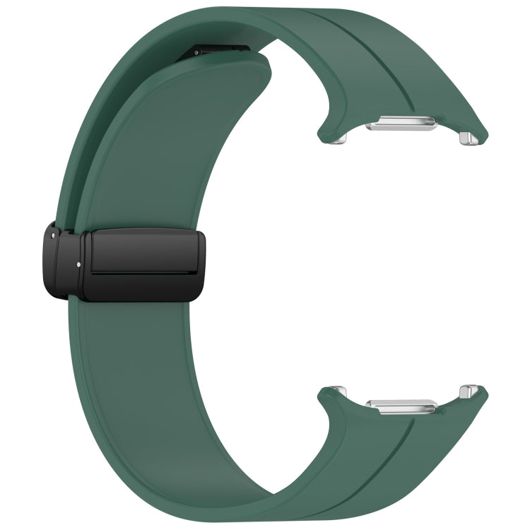 For Samsung Galaxy Watch Ultra 47mm Groove Style Folding Magnetic Buckle Silicone Watch Band