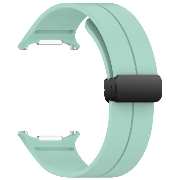 For Samsung Galaxy Watch Ultra 47mm Groove Style Folding Magnetic Buckle Silicone Watch Band