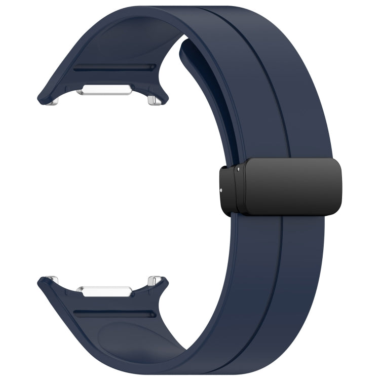 For Samsung Galaxy Watch Ultra 47mm Groove Style Folding Magnetic Buckle Silicone Watch Band