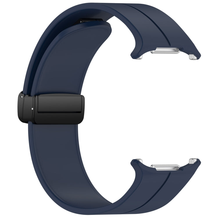 For Samsung Galaxy Watch Ultra 47mm Groove Style Folding Magnetic Buckle Silicone Watch Band