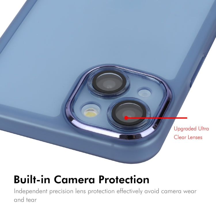 For iPhone 15 ENKAY Hat-Prince Translucent Matte TPU Phone Case with Lens Film