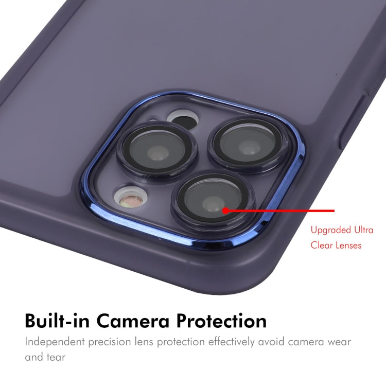 For iPhone 14 Pro ENKAY Hat-Prince Translucent Matte TPU Phone Case with Lens Film