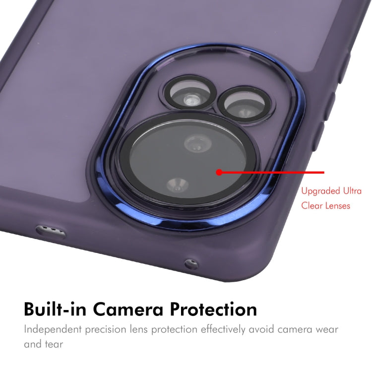 For Huawei nova 12 ENKAY Hat-Prince Translucent Matte TPU Phone Case with Lens Film