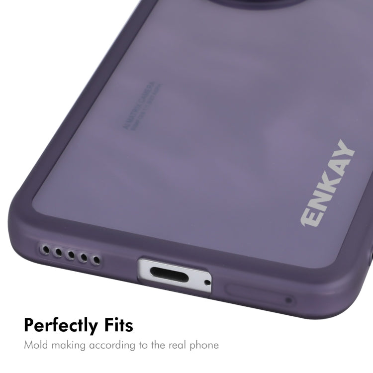For Honor 200 Pro ENKAY Hat-Prince Translucent Matte TPU Phone Case with Lens Film