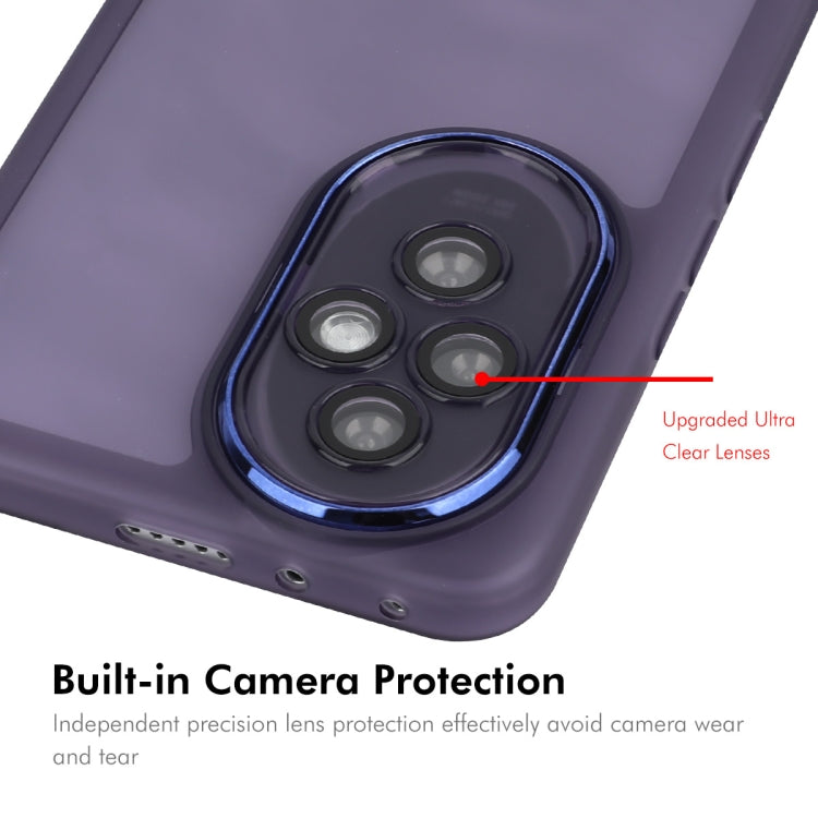 For Honor 200 ENKAY Hat-Prince Translucent Matte TPU Phone Case with Lens Film