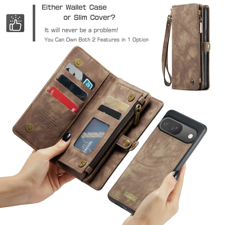 For Google Pixel 9 / 9 Pro CaseMe 008 Detachable Multifunctional Leather Phone Case