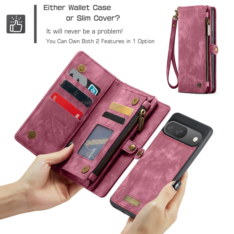 For Google Pixel 9 / 9 Pro CaseMe 008 Detachable Multifunctional Leather Phone Case