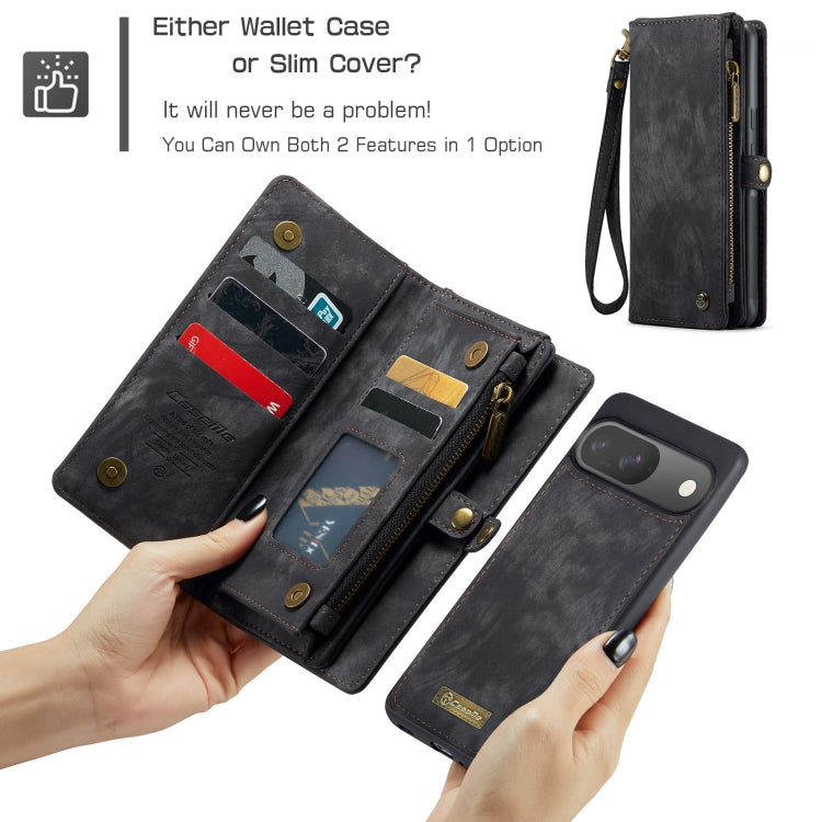 For Google Pixel 9 / 9 Pro CaseMe 008 Detachable Multifunctional Leather Phone Case