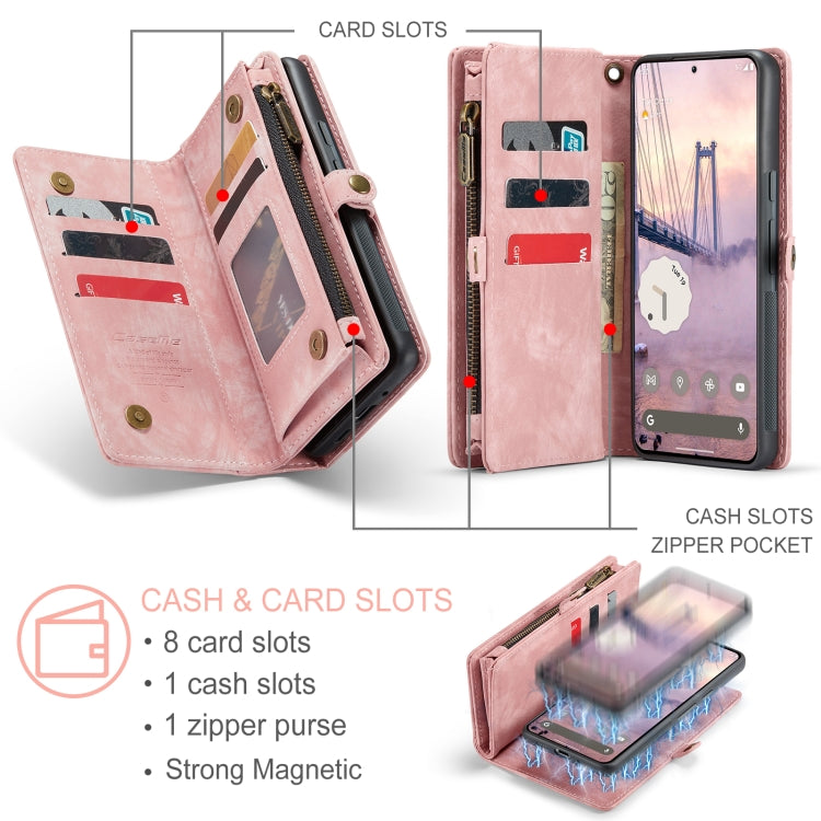 For Google Pixel 9 / 9 Pro CaseMe 008 Detachable Multifunctional Leather Phone Case
