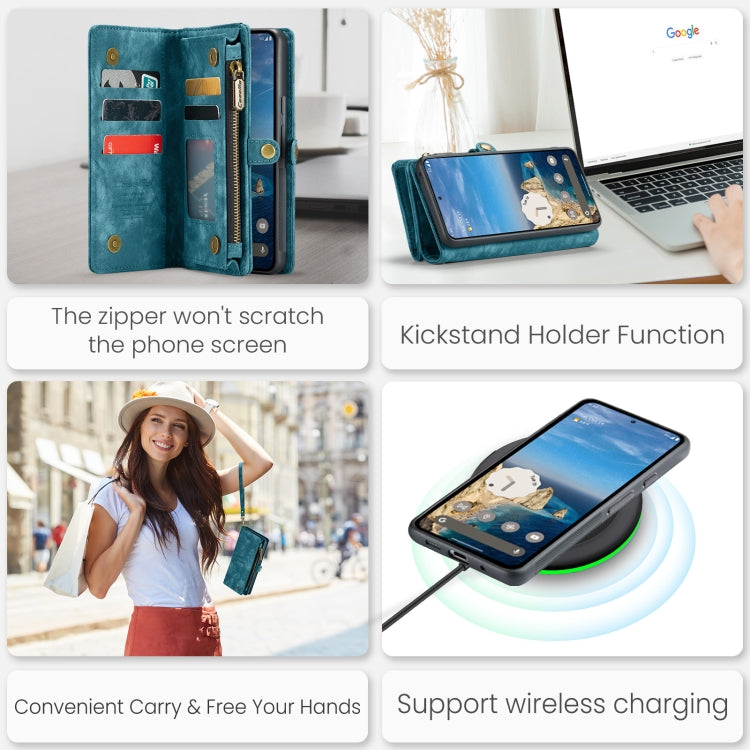 For Google Pixel 9 Pro XL CaseMe 008 Detachable Multifunctional Leather Phone Case
