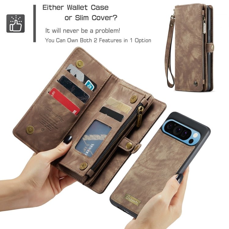 For Google Pixel 9 Pro XL CaseMe 008 Detachable Multifunctional Leather Phone Case