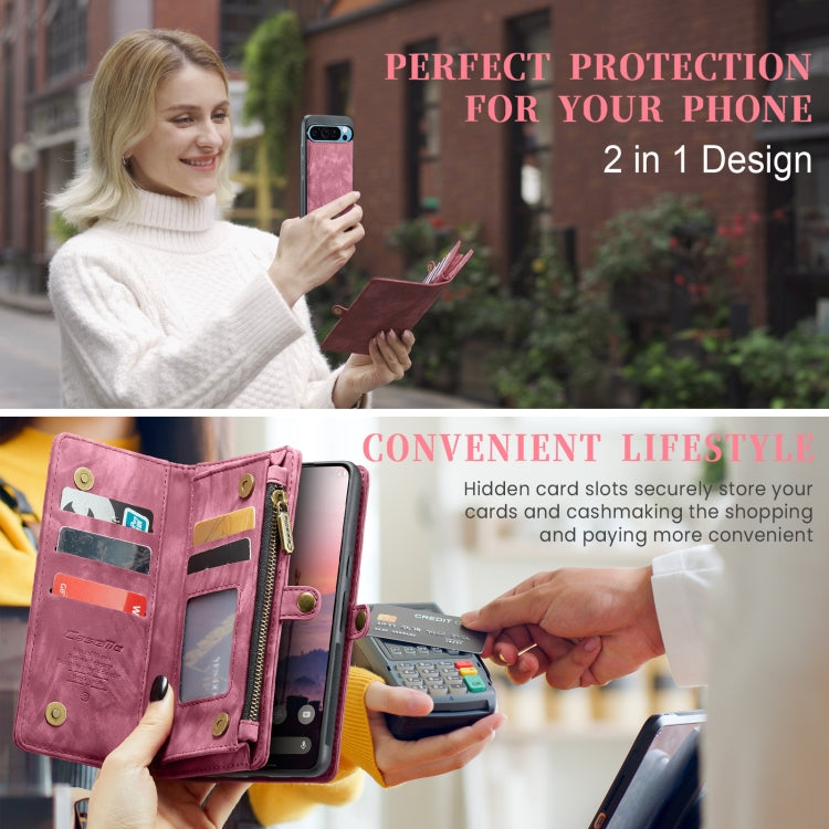 For Google Pixel 9 Pro XL CaseMe 008 Detachable Multifunctional Leather Phone Case
