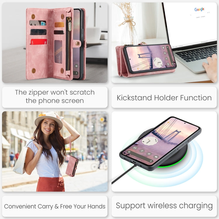 For Google Pixel 9 Pro XL CaseMe 008 Detachable Multifunctional Leather Phone Case