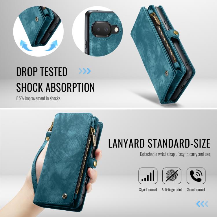 For Google Pixel 9a CaseMe 008 Detachable Multifunctional Leather Phone Case
