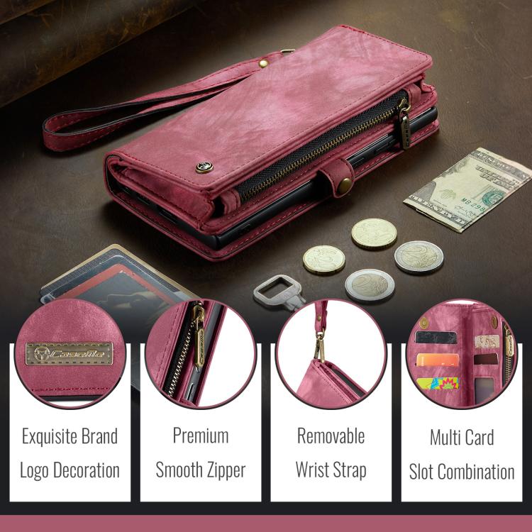 For Google Pixel 9a CaseMe 008 Detachable Multifunctional Leather Phone Case