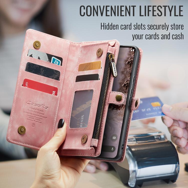 For Google Pixel 9a CaseMe 008 Detachable Multifunctional Leather Phone Case