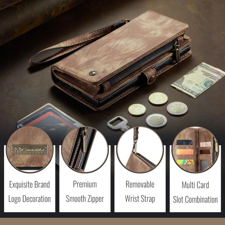 For Google Pixel 9a CaseMe 008 Detachable Multifunctional Leather Phone Case