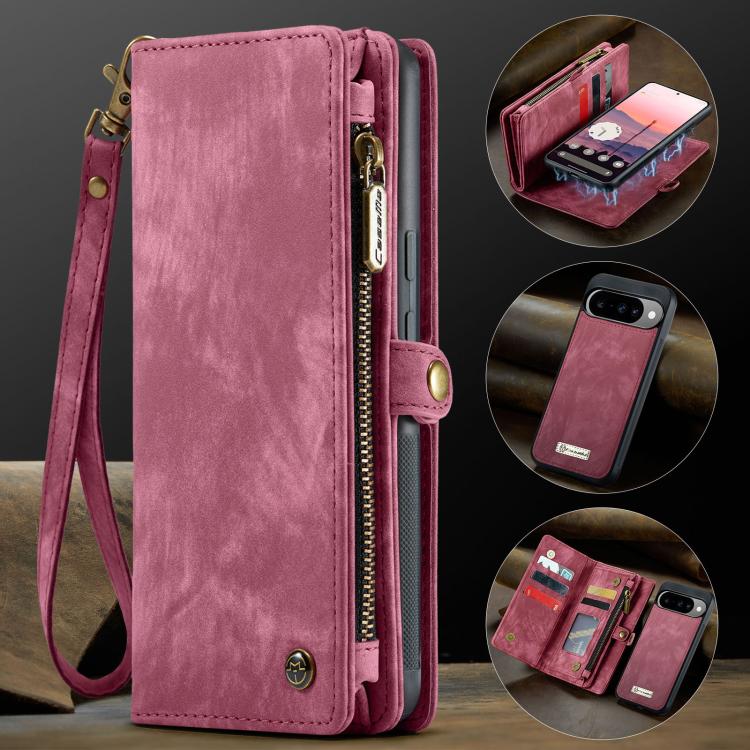 For Google Pixel 10 / 10 Pro CaseMe 008 Detachable Multifunctional Leather Phone Case