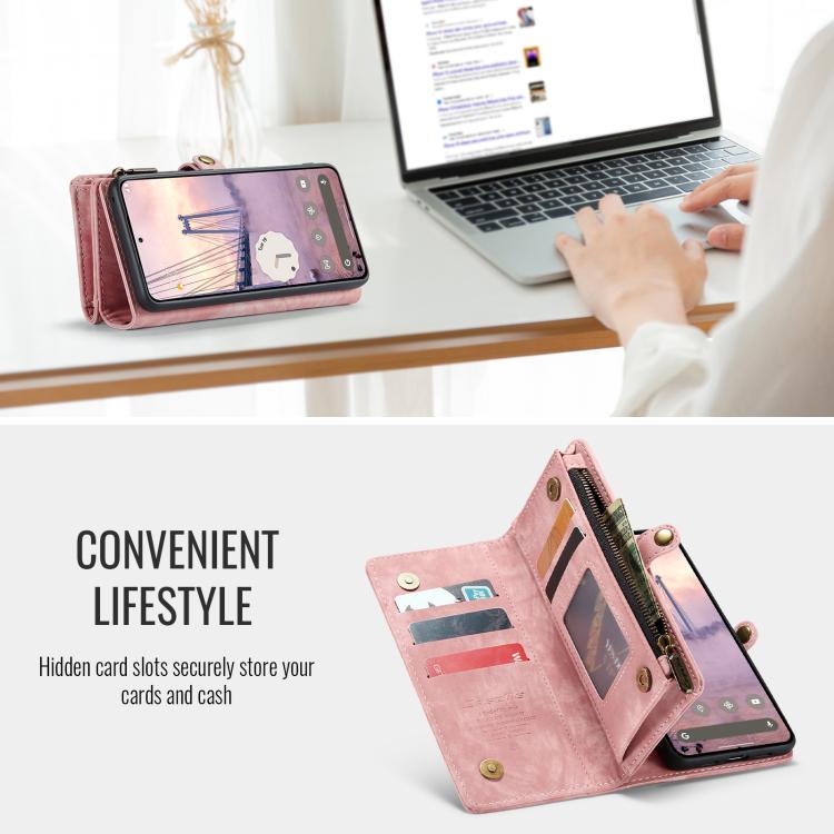 For Google Pixel 10 / 10 Pro CaseMe 008 Detachable Multifunctional Leather Phone Case