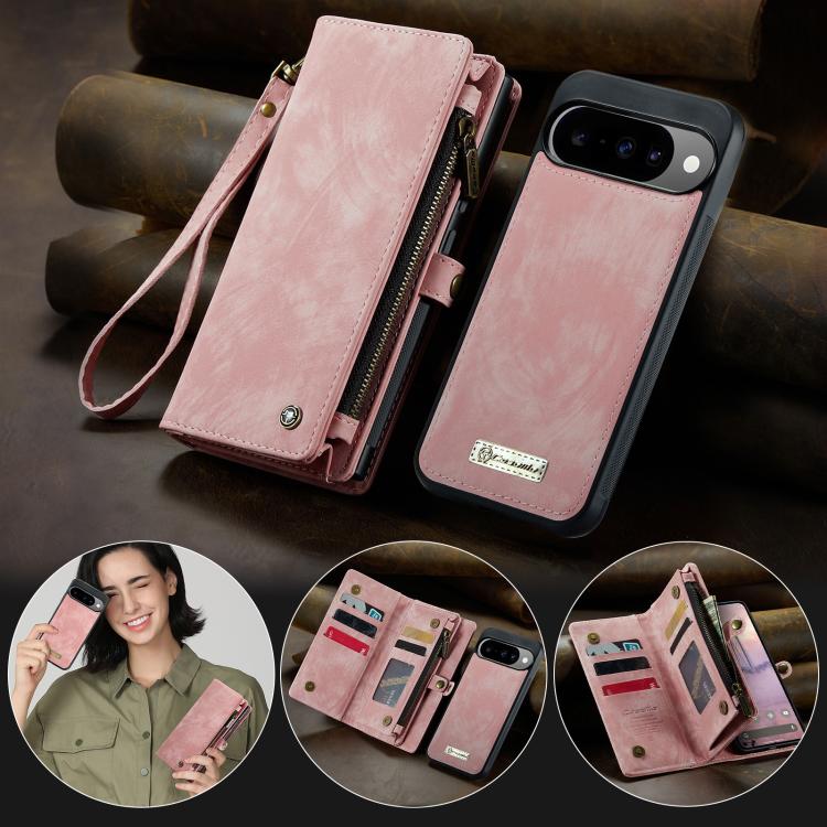For Google Pixel 10 / 10 Pro CaseMe 008 Detachable Multifunctional Leather Phone Case