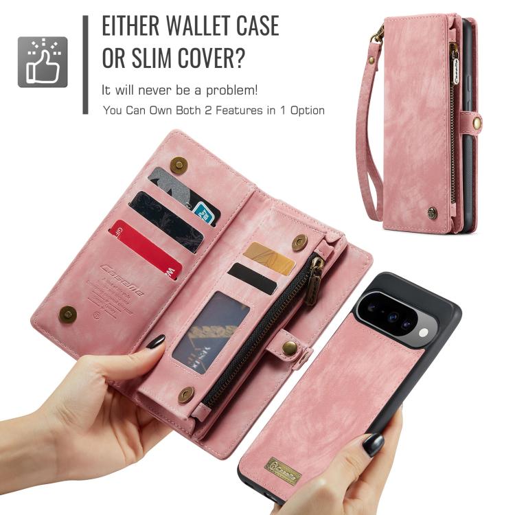 For Google Pixel 10 / 10 Pro CaseMe 008 Detachable Multifunctional Leather Phone Case