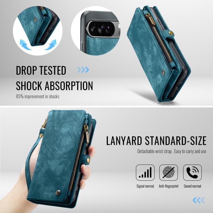 For Google Pixel 10 Pro XL CaseMe 008 Detachable Multifunctional Leather Phone Case